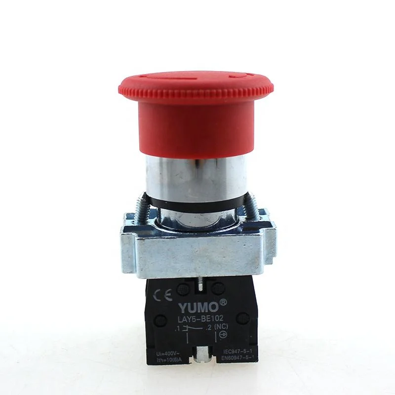 40mm Mushroom Head Plastic Emergency Stop Push Button