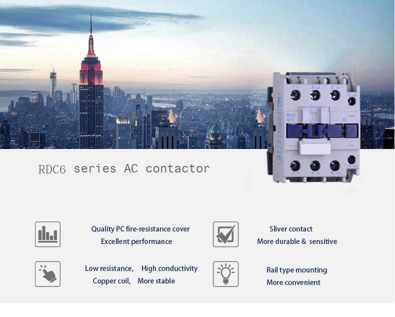 Ce CB ISO Rated Current 9-95A 3p+1n AC/DC Contactor with Good Performance