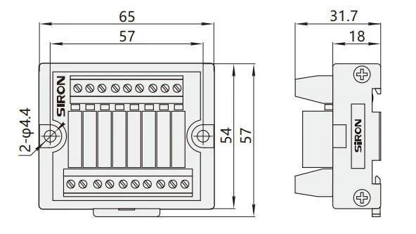 Siron Y410-T 24V DIN Rail Mount Relay Control Module PLC 8 Bit Relay Module