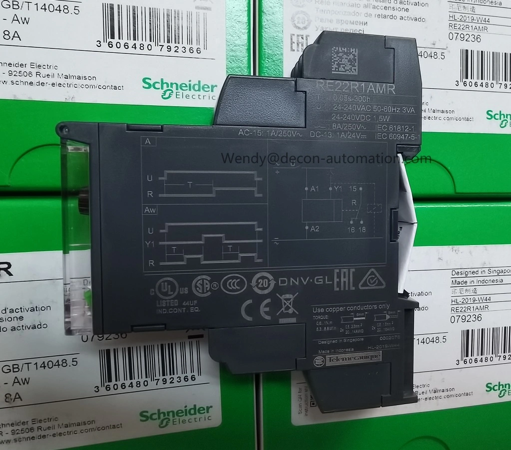 Schneider Re22r1AMR on-Delay Timing Relay